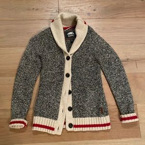 Roots Cabin Shawl Cardigan.